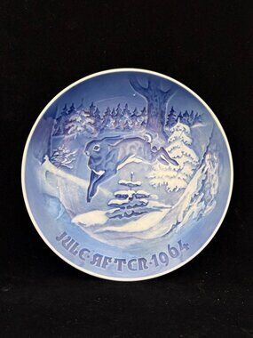 Vintage Bing and Grondahl Jule After Christmas Plate 1964 - Grantræet Denmark